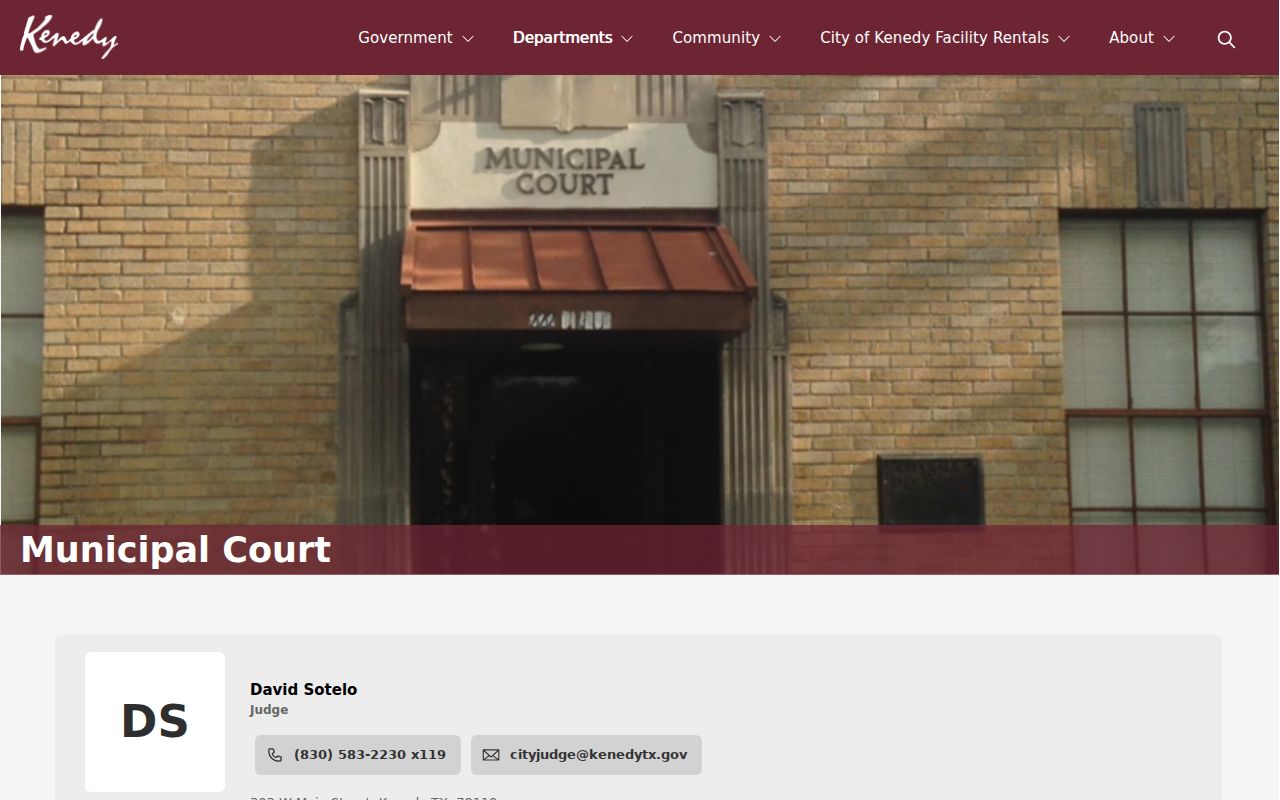 Karnes County traffic court records information from Kenedy Municipal Court